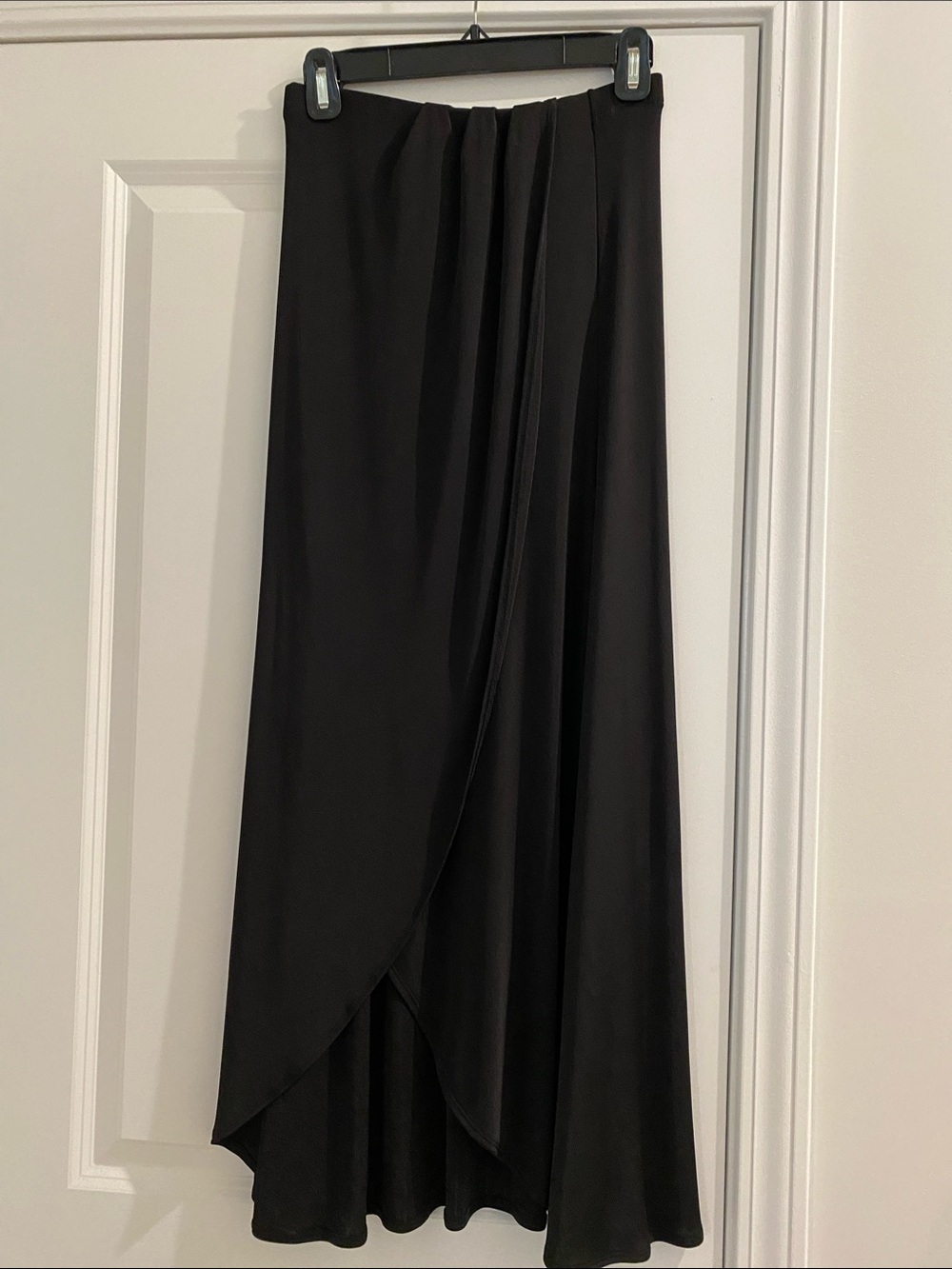 Free People Black Wrap Maxi Skirt